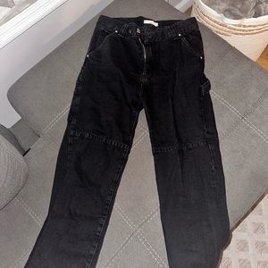 Mango Cargo jeans with an added button from Amazon (removeable).